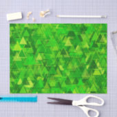 緑の三角形の"森林"はパターンを形づけます 薄葉紙 (クラフト)