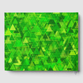 緑の三角形の"森"パターン+イベント ゲストブック (裏面)