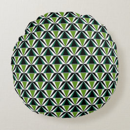 緑の三角形 ラウンドクッション