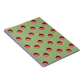 緑の上にピンクのアイスクリームカップ ノートブック (右側)
