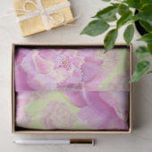 緑の上に豪華な牡丹淡い色のを 薄葉紙 (ギフト)