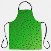 緑の上の大きな牡牛のアリ エプロン (正面)