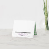 緑の上品な千鳥格子のサンキューカード サンキューカード (裏面)