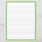 緑の下宿人の並んだ紙にハッピーグレーの猫が (裏面)