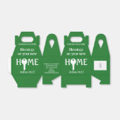 緑の不動産仲介業者からクライアントへの新しいホーム終了ギフト フェイバーボックス (折り畳みなし)