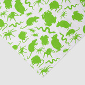 緑の不気味なクローリーは、ラットのホラーパターンを神経質に 薄葉紙 (詳細)