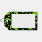 緑の不気味なクローリーハッピーハローウィンラットパターン ギフトタグ (裏面横)
