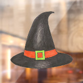緑の不気味ハロウィーンの魔女の衣装パーティー帽子 ウィンドウサイン (シート2)