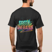 緑の世代の基本ダークTシャツ Tシャツ (裏面)