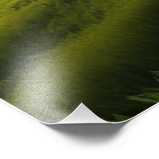 緑の丘に息を呑むよ転がうな夕日。 フォトプリント            (角)