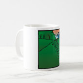 緑の丘の上の家 コーヒーマグカップ (正面左)