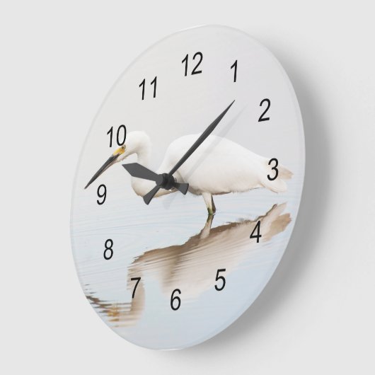 緑の丘の上の池 ラージ壁時計 (傾斜)