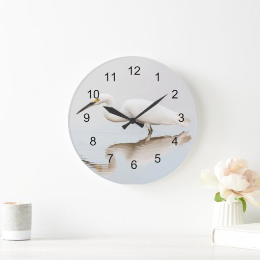 緑の丘の上の池 ラージ壁時計 (ホーム)