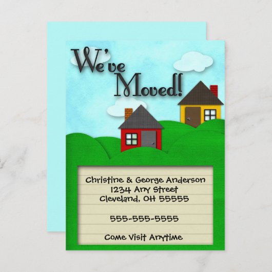 緑の丘の動く発表 案内ポストカード (正面/裏面)