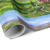 緑の丘を持つトスカーナの風景 ラッピングペーパー (ロールコーナー)