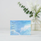 緑の丘を持つトスカーナの風景 名刺 (スタンド正面)