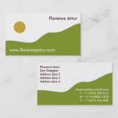 緑の丘陵2 名刺 (正面/裏面)