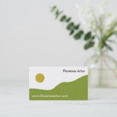 緑の丘陵2 名刺 (スタンド正面)