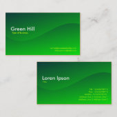 緑の丘陵 名刺 (正面/裏面)