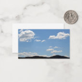 緑の丘、木、雲の風景 ノートカード (正面/裏面インサイチュ)