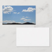 緑の丘、木、雲の風景 ノートカード (正面/裏面)