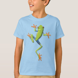 緑の両生類のツリガエルTシャツ Tシャツ