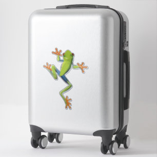 緑の両生類の樹齢カエル シール