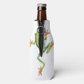 緑の両生類の樹齢カエル ボトルクーラー (ボトル裏面)