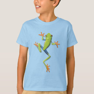 緑の両生類の樹齢カエル Tシャツ
