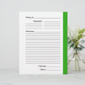 緑の両面レシピページ (スタンド正面)