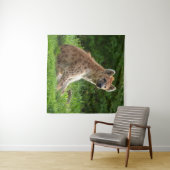 緑の中の喜ばしいハイエナ タペストリー (インサイチュ(横))