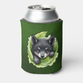 緑の中の子狼: 缶クーラー (缶裏面)
