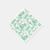 緑の中の青い柳 スタンダードカクテルナプキン (角)