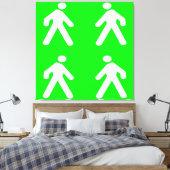 緑の中を歩く キャンバスプリント (インサイチュ (寝室))