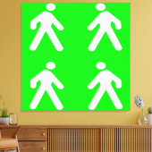 緑の中を歩く キャンバスプリント (インサイチュ (リビング))