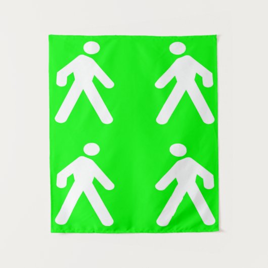 緑の中を歩く タペストリー (正面)