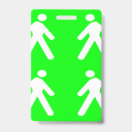 緑の中を歩く バッジ