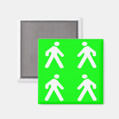 緑の中を歩く マグネット (正面/裏面)