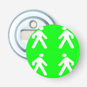 緑の中を歩く 栓抜き (正面)