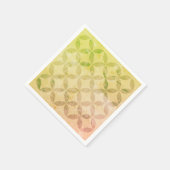 緑の中モダン世紀型 スタンダードカクテルナプキン (角)