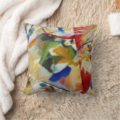 緑の中心を持つ絵 by ワシリー・カンディンスキー クッション (ブランケット)