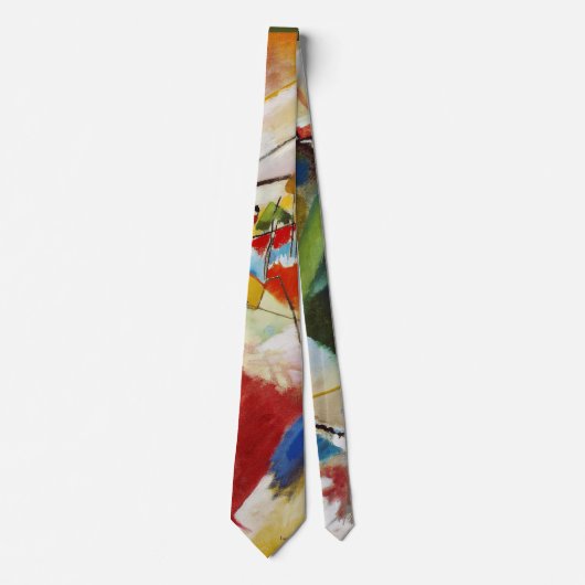 緑の中心を持つ絵 by ワシリー・カンディンスキー ネクタイ (正面)