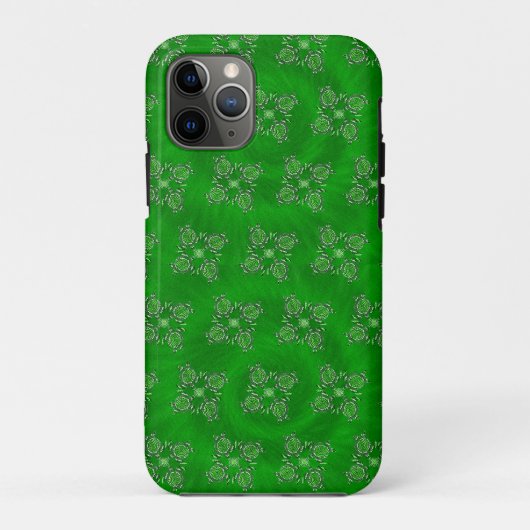 緑の亀のドットアート Case-Mate iPhoneケース (裏面)