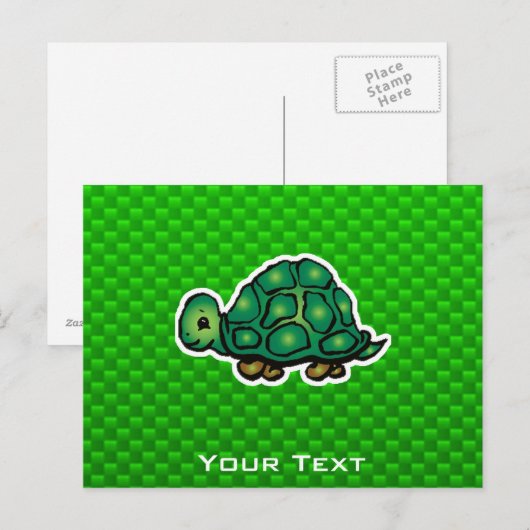 緑の亀 ポストカード (正面/裏面)