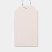 緑の予測できなクカラフルリスマスプレゼント ギフトタグ (裏面)