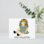 緑の人形 ポストカード (スタンド正面)