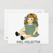 緑の人形 ポストカード (正面/裏面)