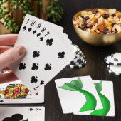 緑の人魚の尾 トランプ (インサイチュ)