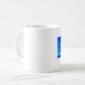 緑の人魚の泳ぎ コーヒーマグカップ (正面左)