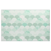 緑の人魚はかりで測のひいさま ファブリック (ファットクウォーター)